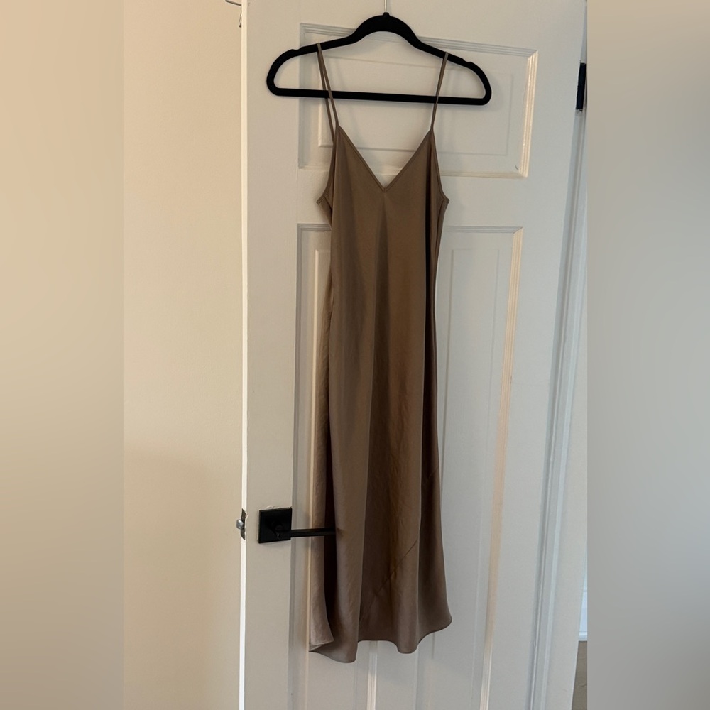 Wilfred Taupe Slip Dress